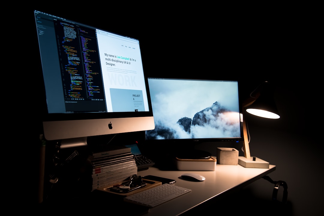 Services Designer’s two-screen setup